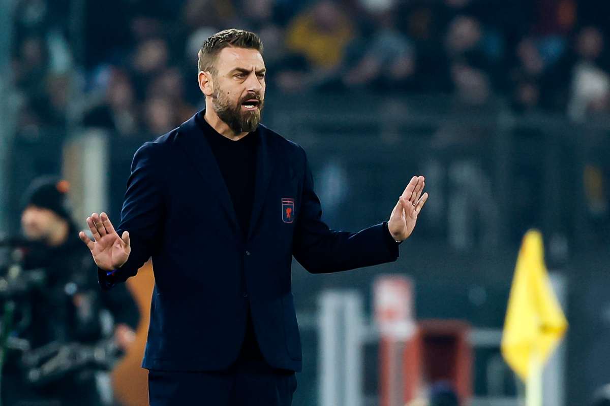 De Rossi durante la partita contro la Roma