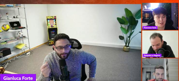 Un momento della diretta