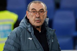 Sarri in primo piano