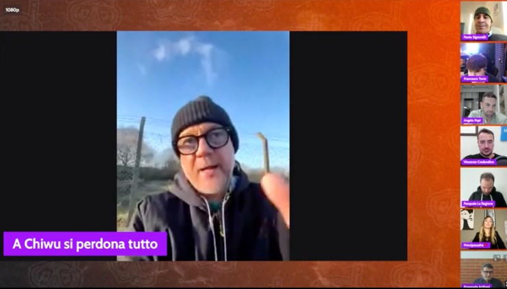 Enrico Camelio in diretta su Calciosub mentre discute con la chat