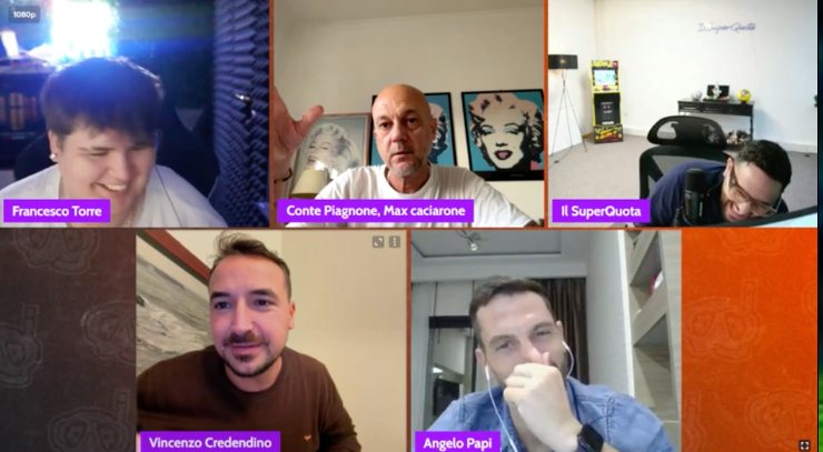 Un momento di fuoco della diretta di Calciosub sulla Roma e sulla Conference League