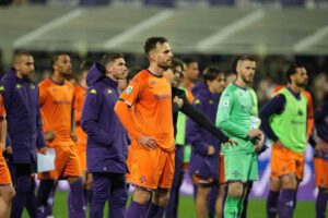 La delusione della Fiorentina dopo la sconfitta in casa col Verona