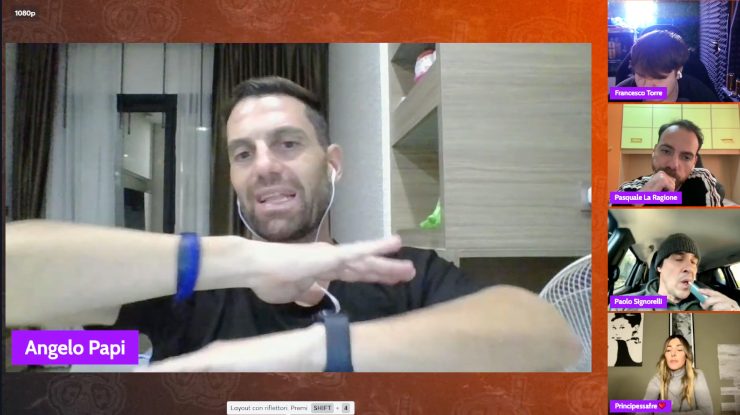 Angelo Papi che si arrabbia durante la diretta per De Rossi