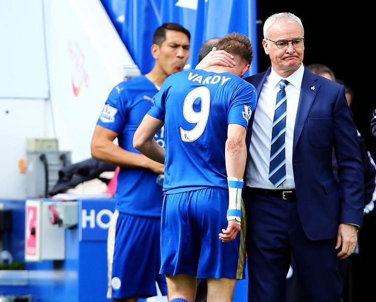 Ranieri e Vardy ai tempi in cui vincevano al Leicester