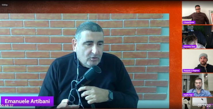 Artibani durante la diretta