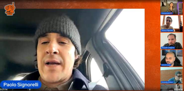 Un momento della diretta