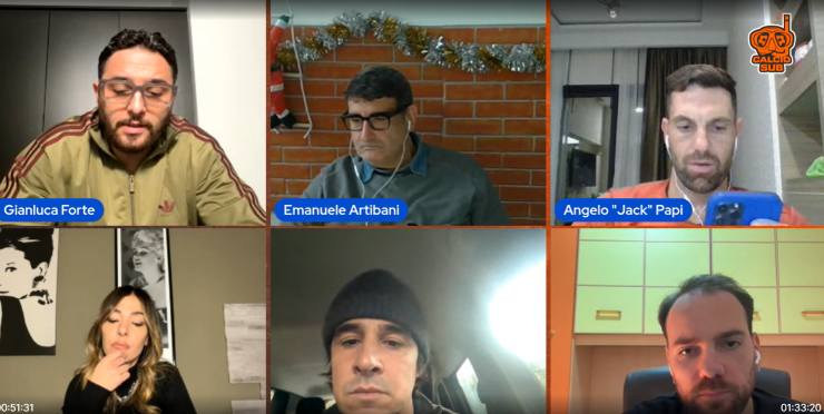 Il momento della diretta su Cancelo