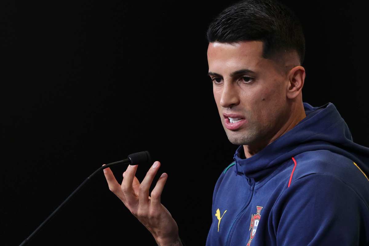 Cancelo durante un'intervista