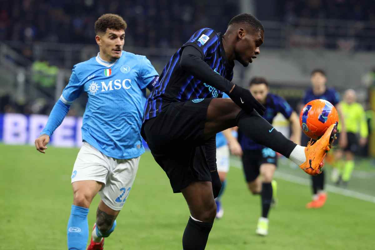 Un momento di Inter Napoli