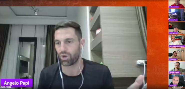 Papi durante la diretta dell'Epifania