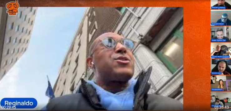 Reginaldo in diretta