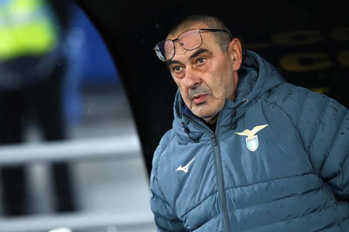 Sarri in primo piano