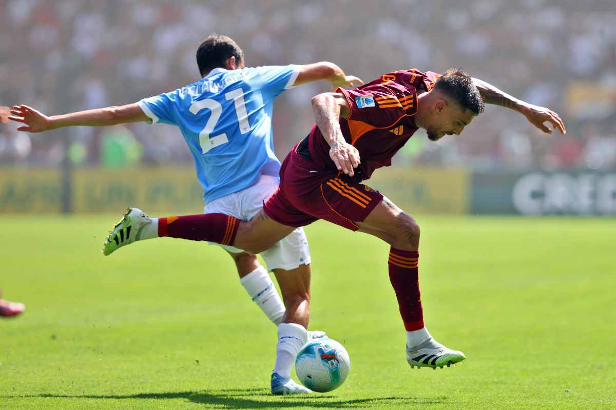 Roma e Lazio durante il derby