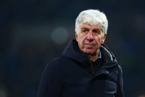 Giampiero Gasperini alla fine della gara con l'Atalant appena persa