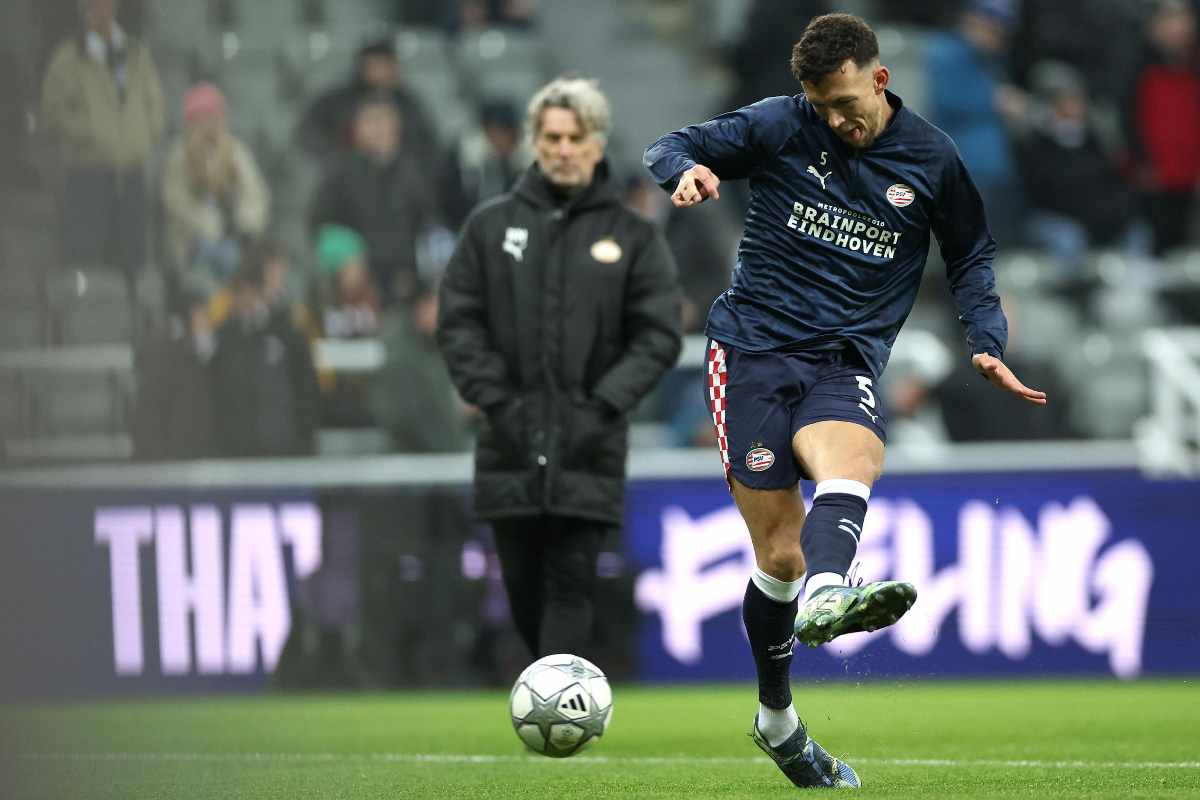 Iva Perisic durante una sfida di Champions League col Psv