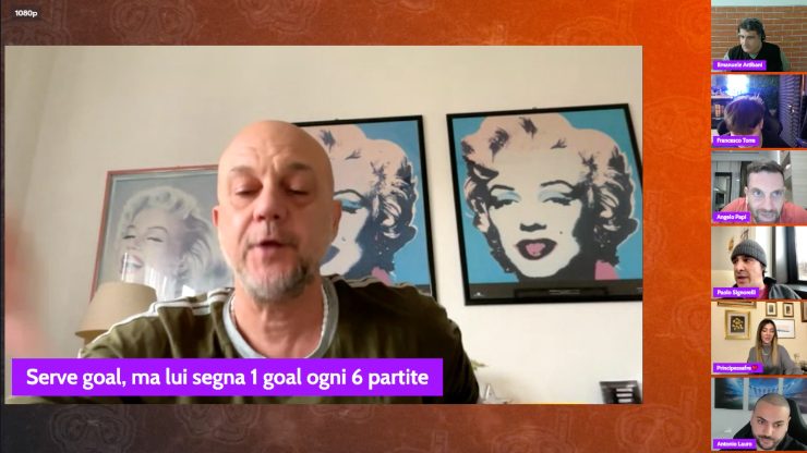 Il momento in cui c'è la polemica sulla Lazio tra Signorelli e Camelio