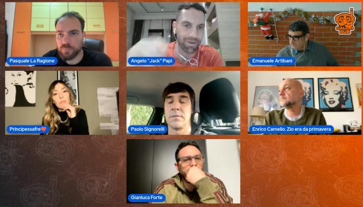 Il momento della diretta quando si parla di mercato della Roma