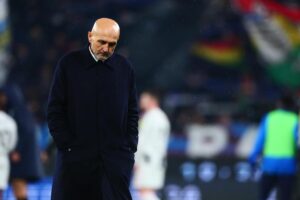 Luciano Spalletti amareggiato a Bergamo durante la sfida tra Atalanta e Juventus