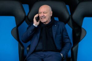 Il presidente dell'Inter Marotta allo stadio prima di una partita