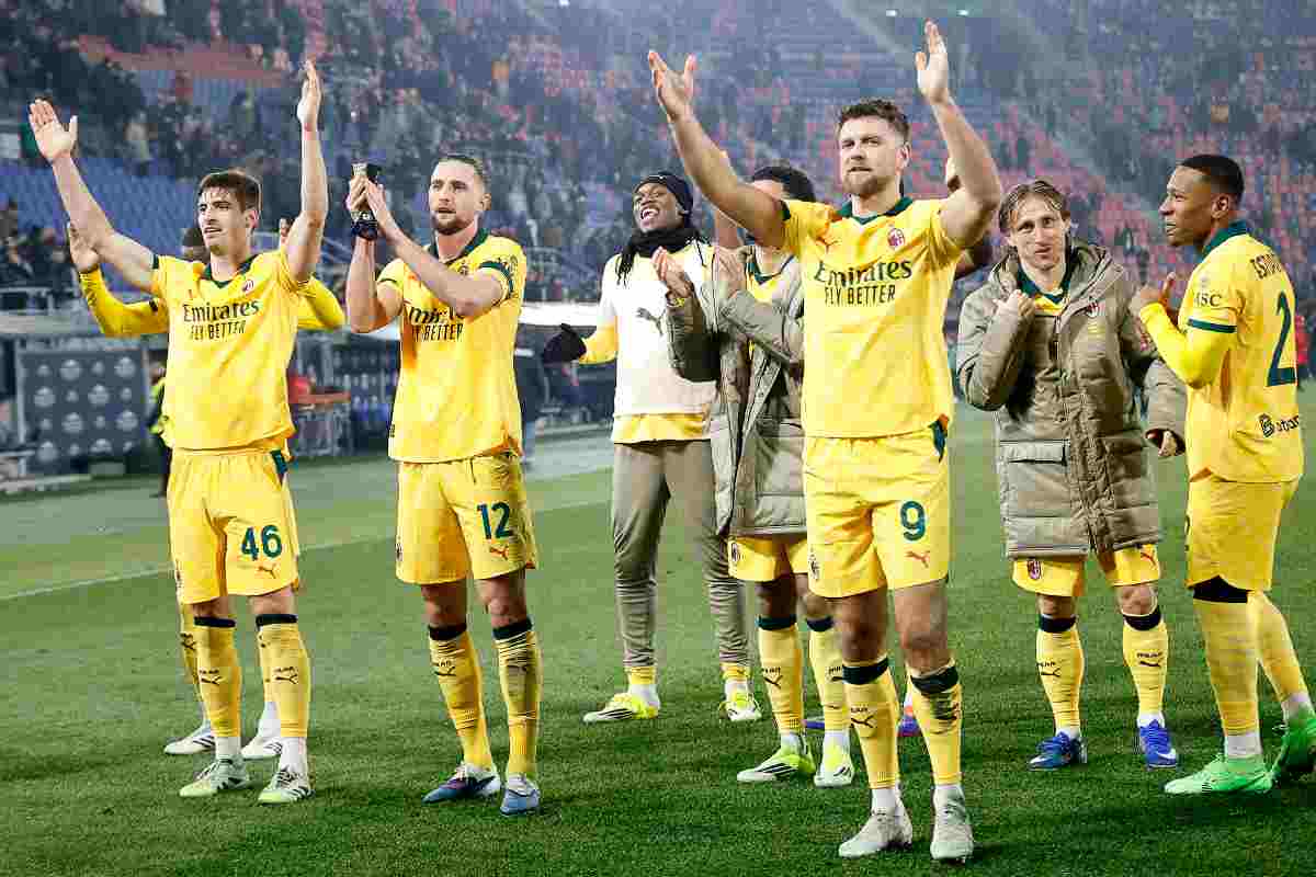 I giocatori del Miln mentre festeggiano una vittoria