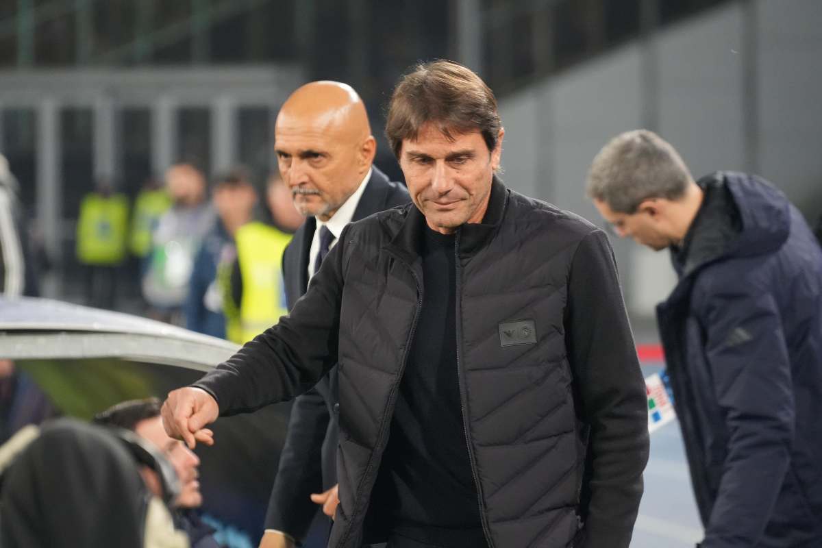 Luciano Spalletti e Antonio Conte in un Juventus Napoli