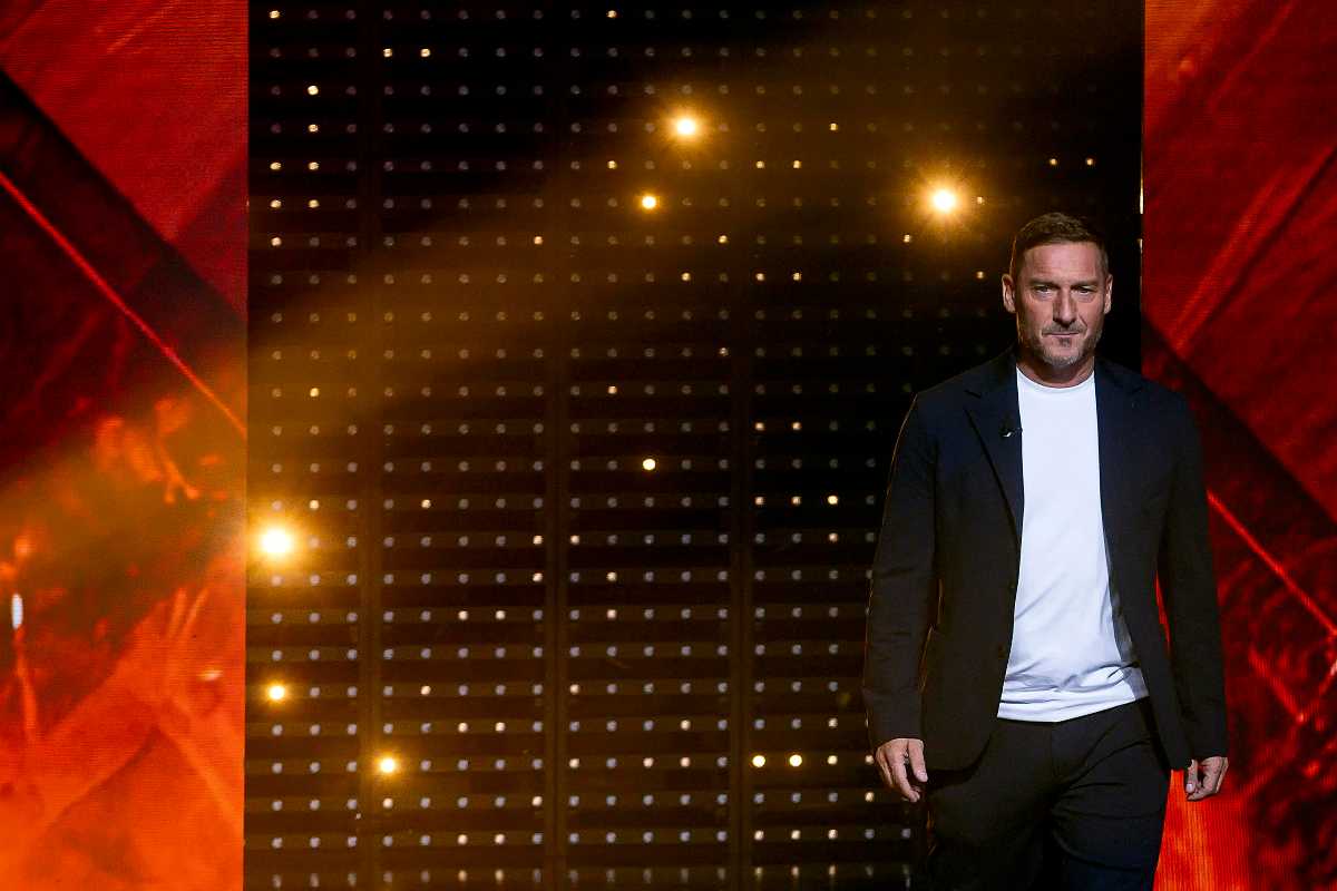 Francesco Totti alla presentazione di un evento