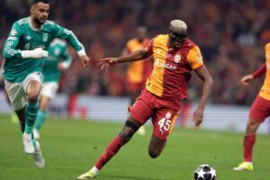 Osimhen durante una partita del Galatasaray