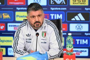 Gattuso durante una conferenza stampa