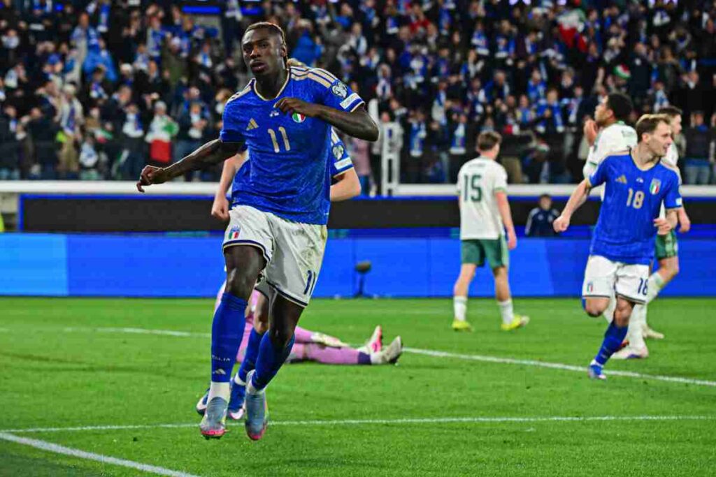 Kean esulta dopo la rete