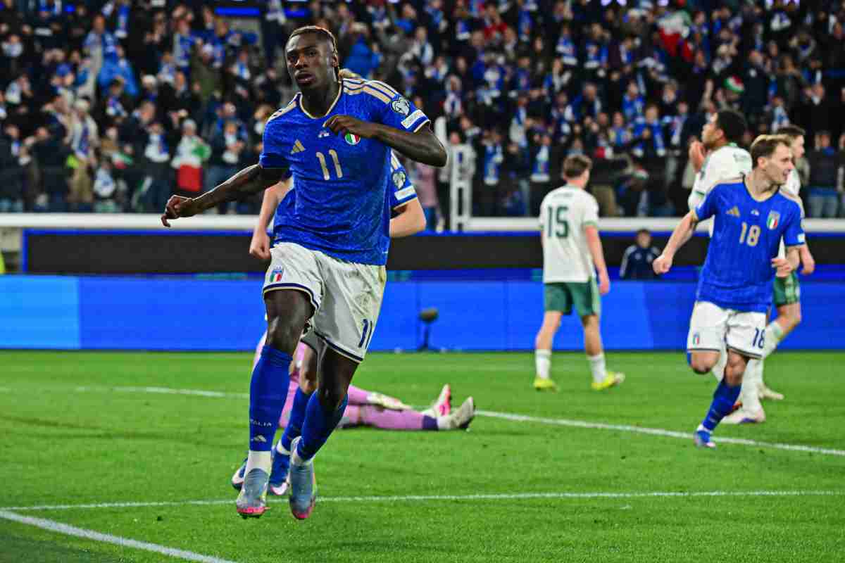 Kean esulta dopo la rete