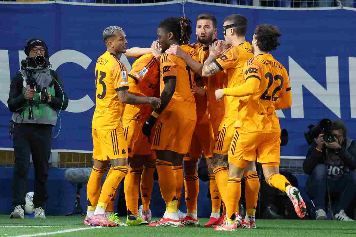 Il momento in cui la Roma è passata in vantaggio sul Como col gol di Malen