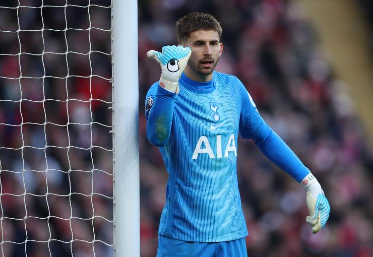 Vicario mentre gioca una gara di Premier