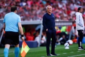 José Mournhi durante una gara del Benfica