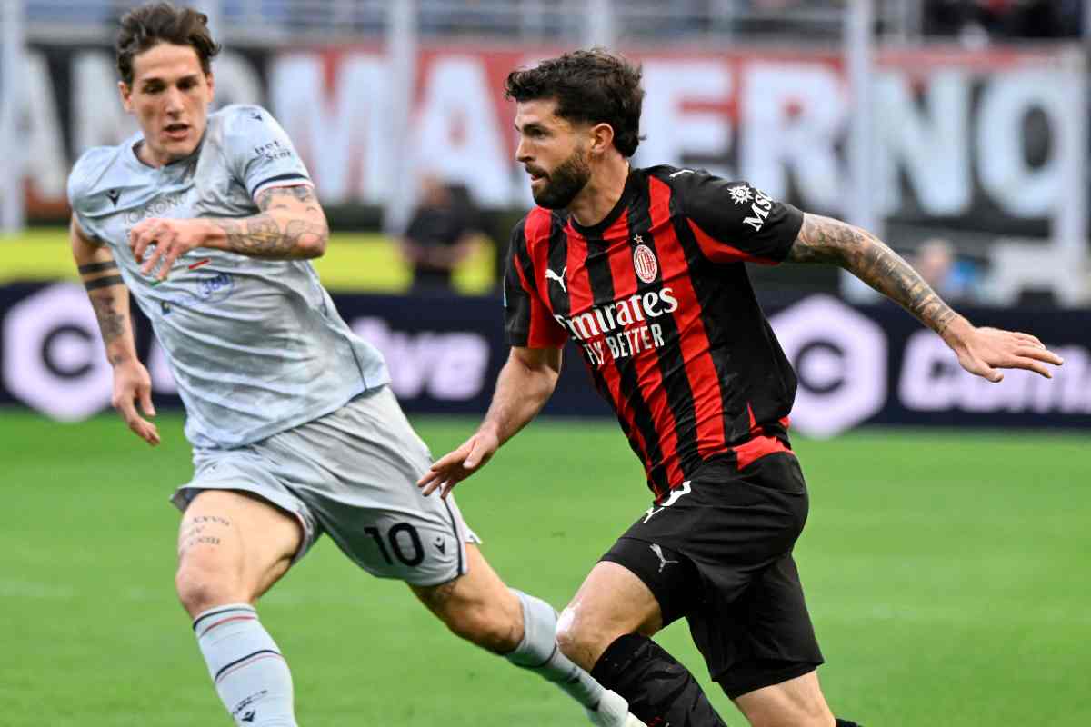 Zaniolo in azione durante la gara col Milan