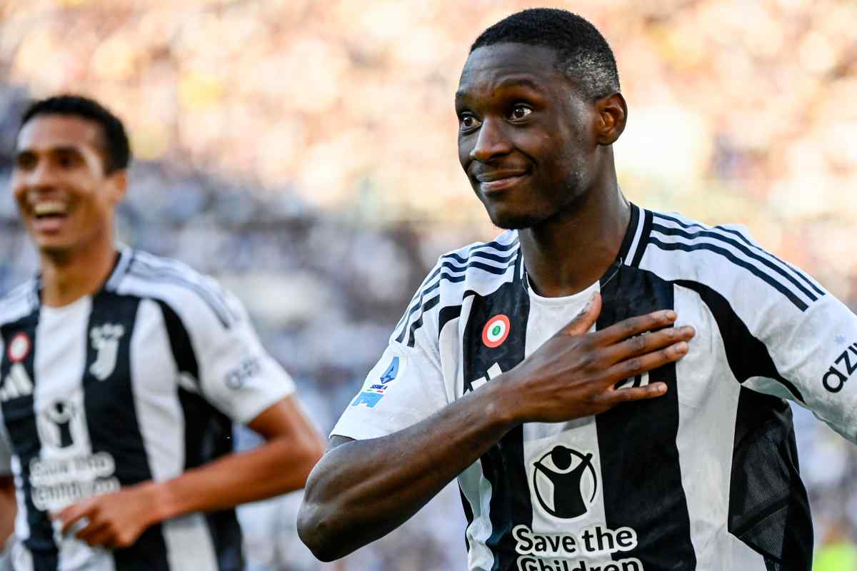L'attaccante del Psg Kolo Muani quando era alla Juventus