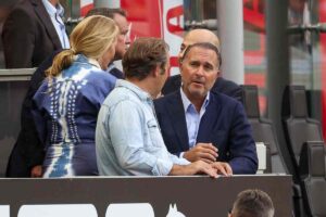 Il presidente del Milan Cardinale a San Siro