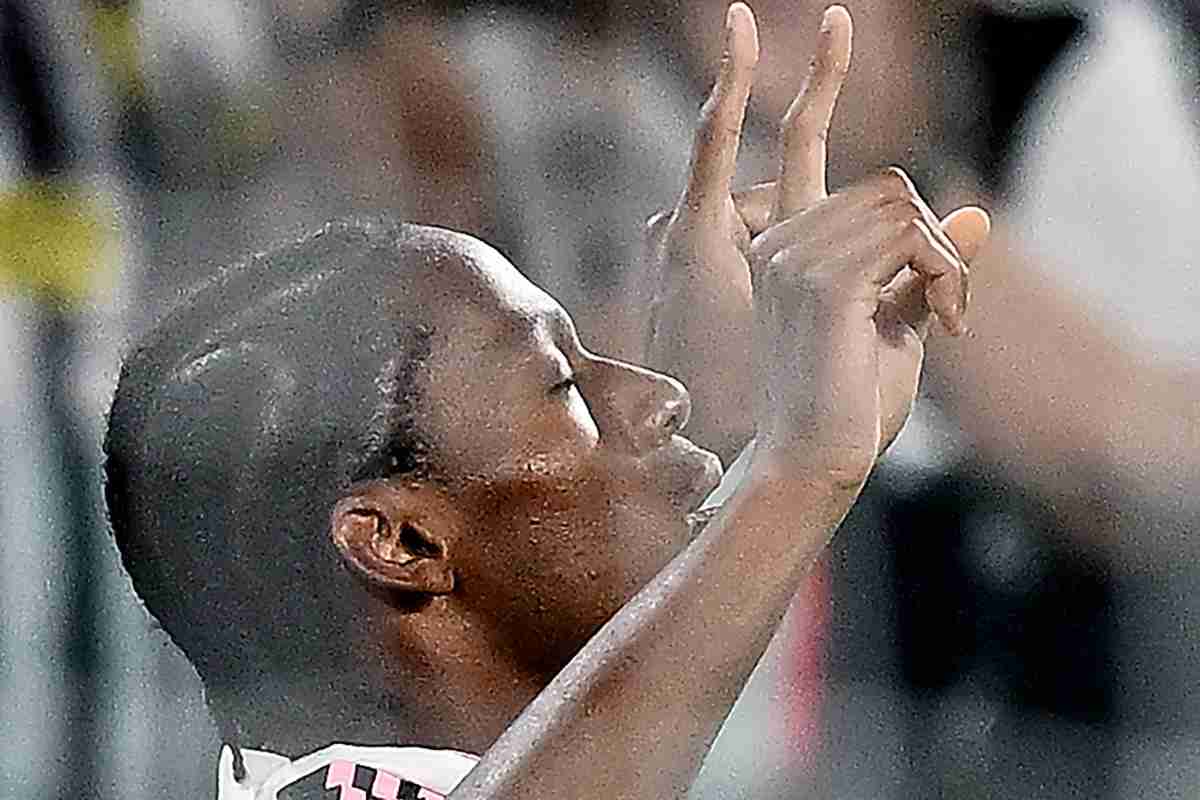 L'attaccante della Juve David dopo un gol