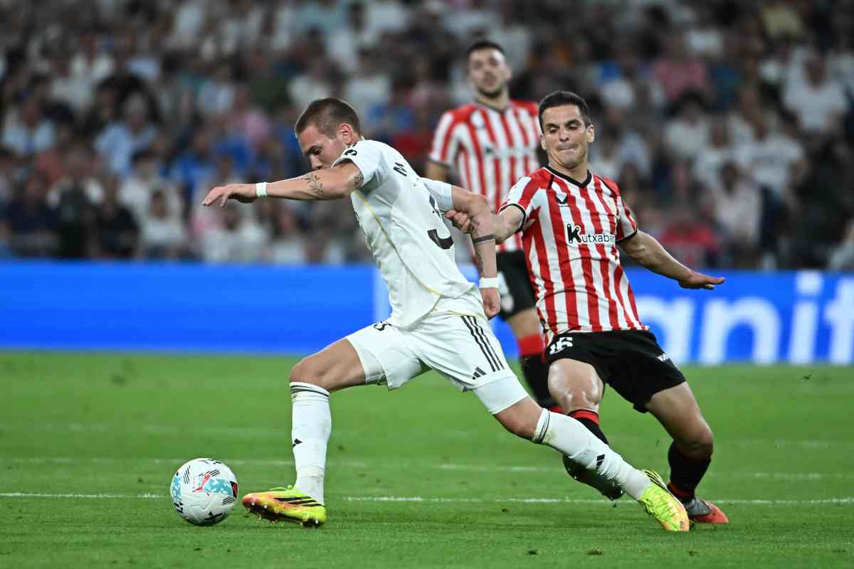 Il gioiello del Real Madrd Mastantuono in azione