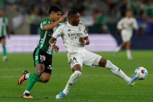 L'esterno dell'Austria ed ex Real Madrid Alaba in azione