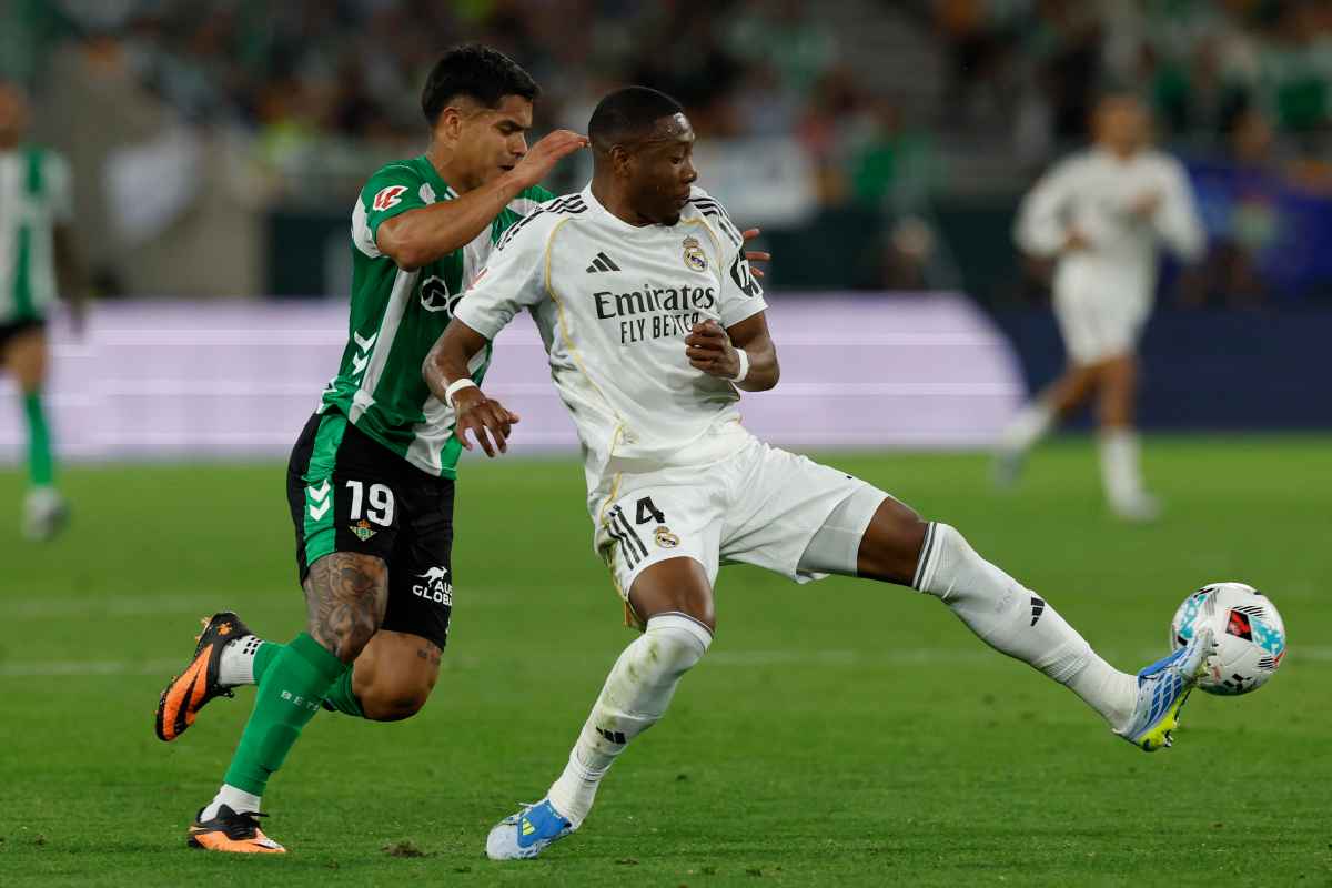 L'esterno dell'Austria ed ex Real Madrid Alaba in azione