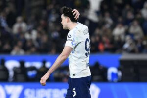 Alessandro Bastoni durante una gara dell'Inter