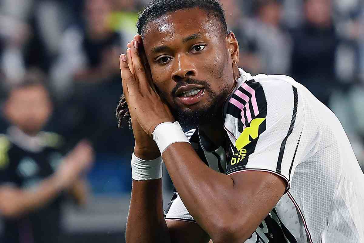 Thuram che esulta dopo un suo gol importante